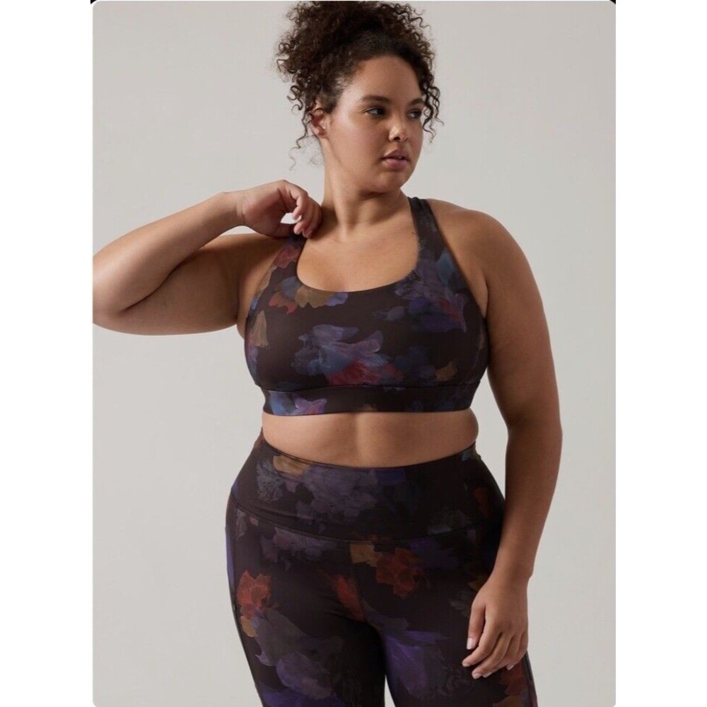 Athleta Bra Womens 3X Ultimate Ease Sports Bra Running Gym Workout Cardio D-DD